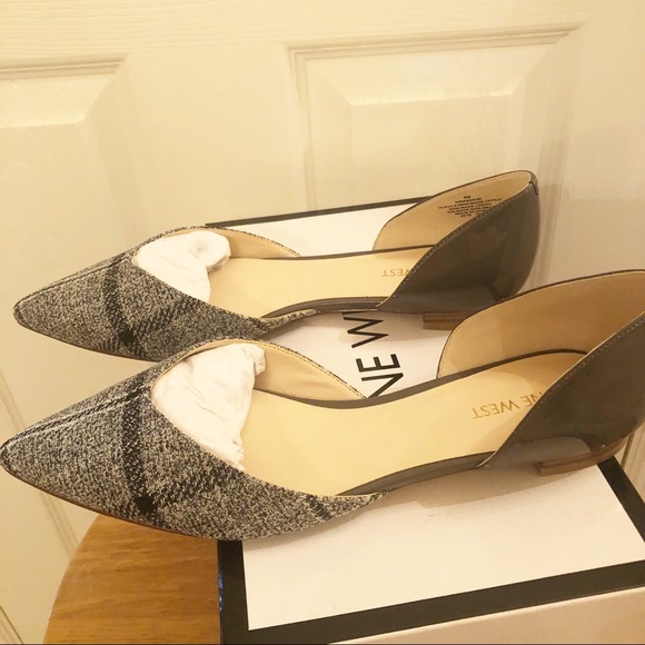 Nine West Gray Tweed Flats - Picture 3 of 14